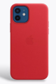 Чехол iPhone 12/12pro Leather Case Mag Safe красный