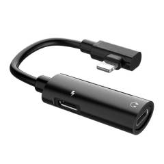 hoco-adaptateur-lightning-charge-audio-double-lightning-noir-ls18