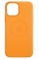 Чехол iPhone 13 Pro Leather Case MagSafe Light Yellow