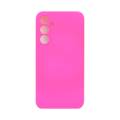 Чехол Samsung S24FE Silicone Case ярко-розовый