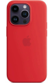 Чехол iPhone 14 Pro Max Silicone Case красный