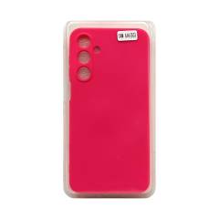 Чехол Samsung A16 Silicone Case ярко-розовый