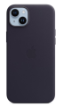 Чехол iPhone 14 Plus Leather Case MagSafe Ink