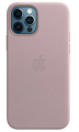 Чехол iPhone 12 Pro Max Leather Case Peony Pink