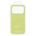Чехол iPhone 17 Pro Silicone Case MagSafe Neon Yellow