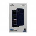 Чехол iPhone 17 Pro Max KEEPHONE X-CRYSTAL синий