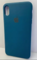Чехол iPhone Xs Max Silicon Case синий