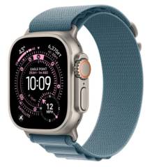 Apple Watch Ultra 3 (2025) 49mm Natural Titanium Case with Blue Alpine Loop L 