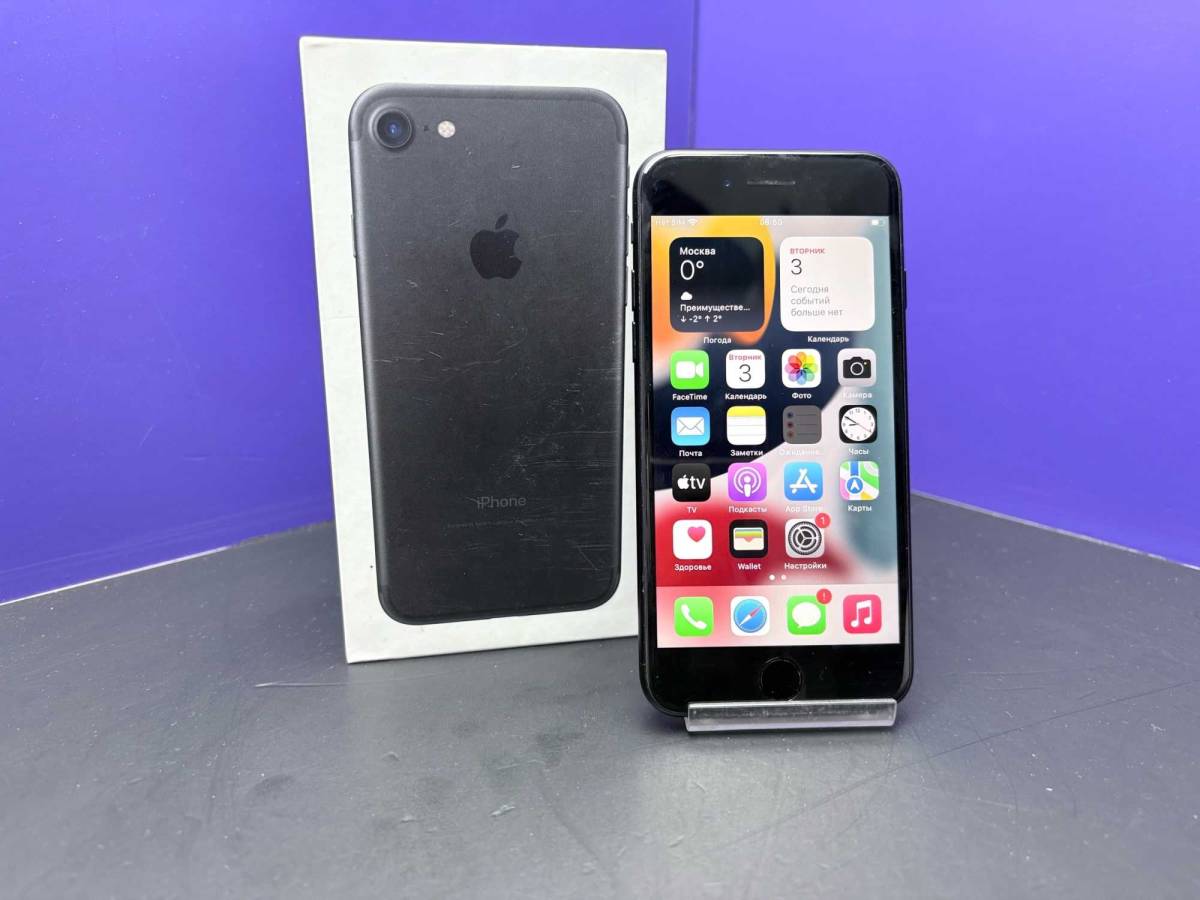 iPhone 7 32Gb Black АКБ 100% imei353842080400623