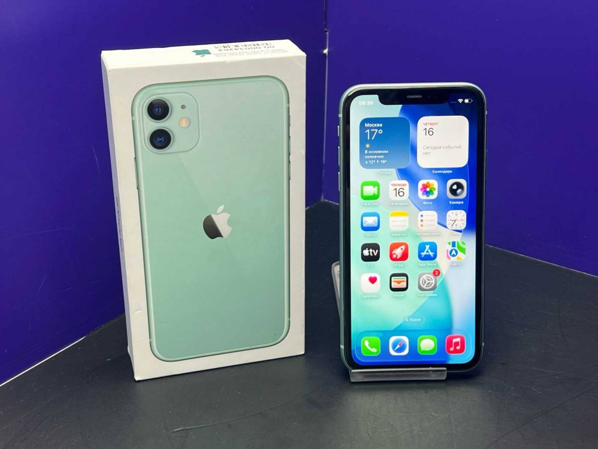 iPhone 11 128Gb Green АКБ 100% imei355169428525665