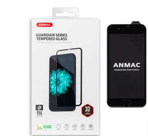 Cтекло 3D iPhone SE 2020 чёрное ANMAC